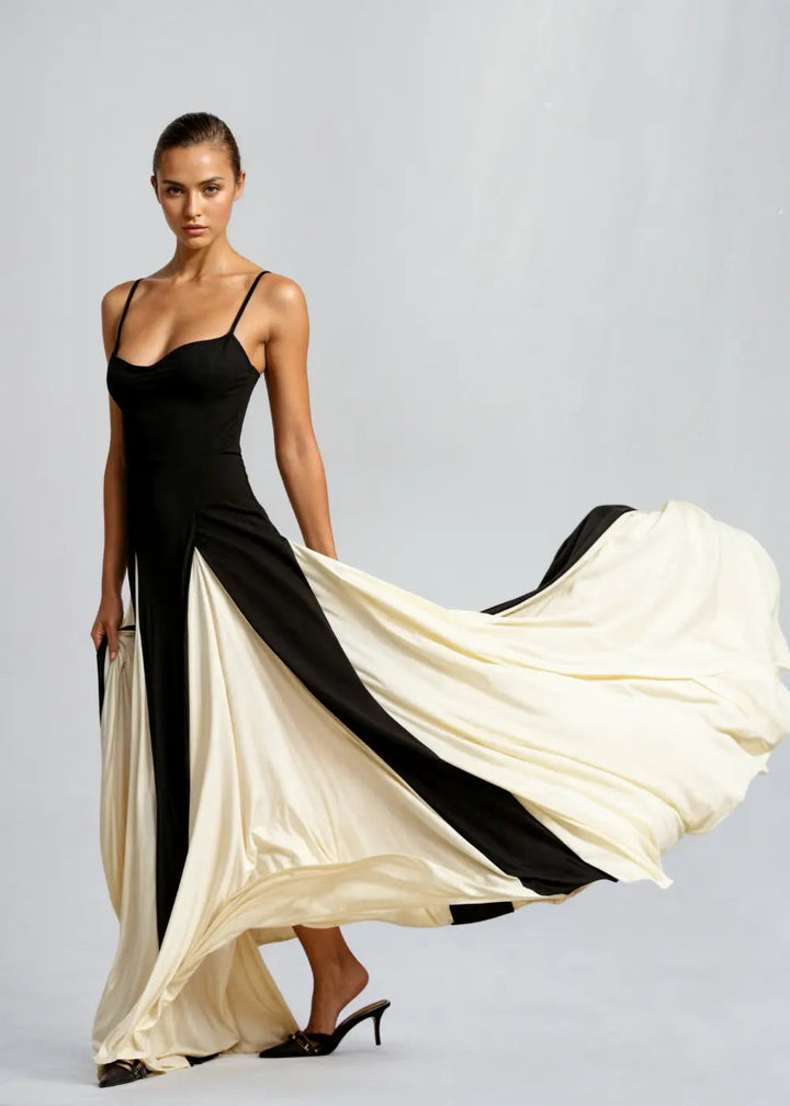 Women's Elegant Flowing Maxi Dress-MODAUTLET