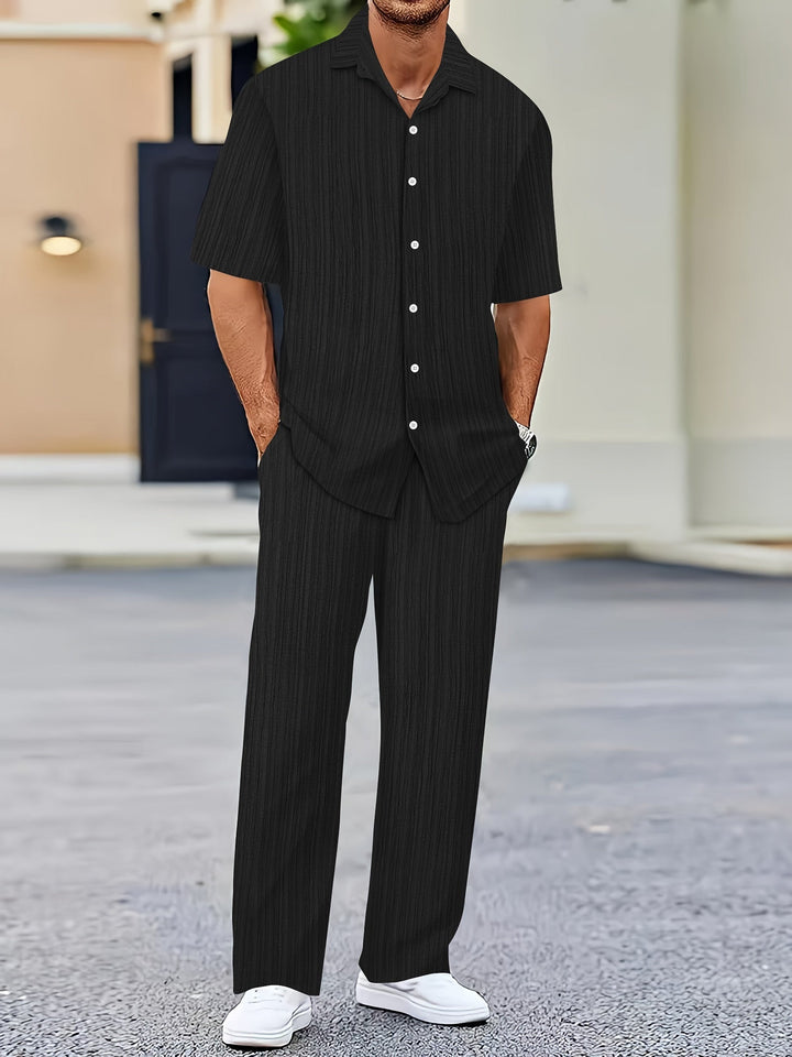 Striped Summer 2-Piece Set-MODAUTLET