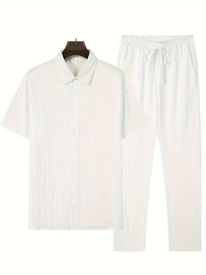 Striped Summer 2-Piece Set-MODAUTLET