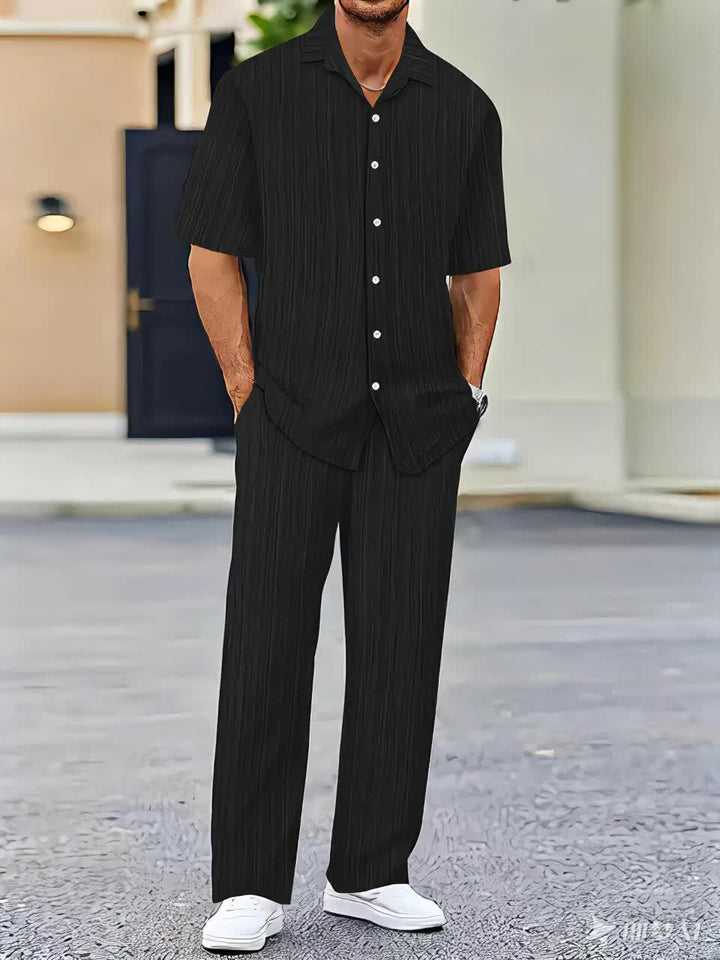 Striped Summer 2-Piece Set-MODAUTLET
