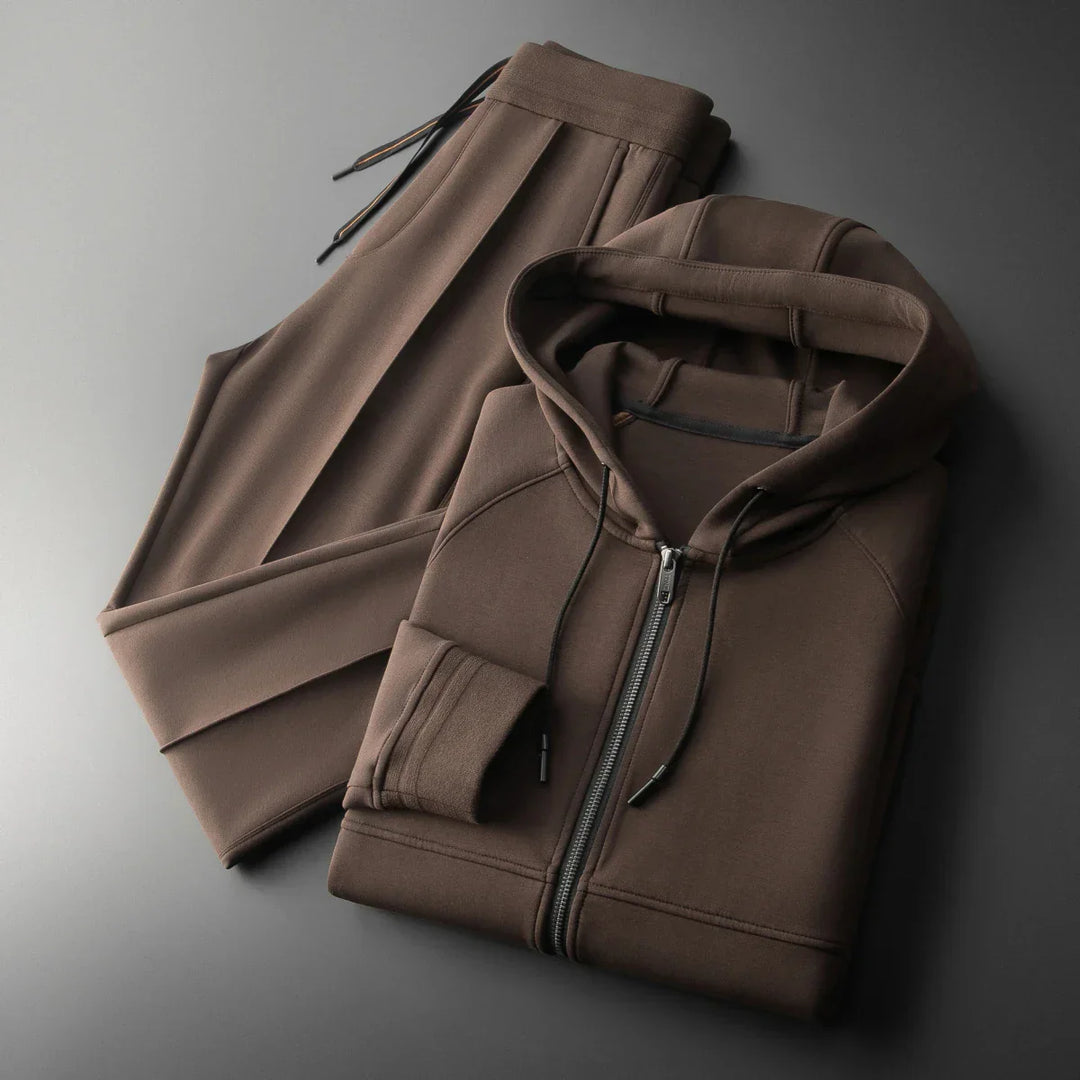 Elite Premium Tracksuit Set Brown