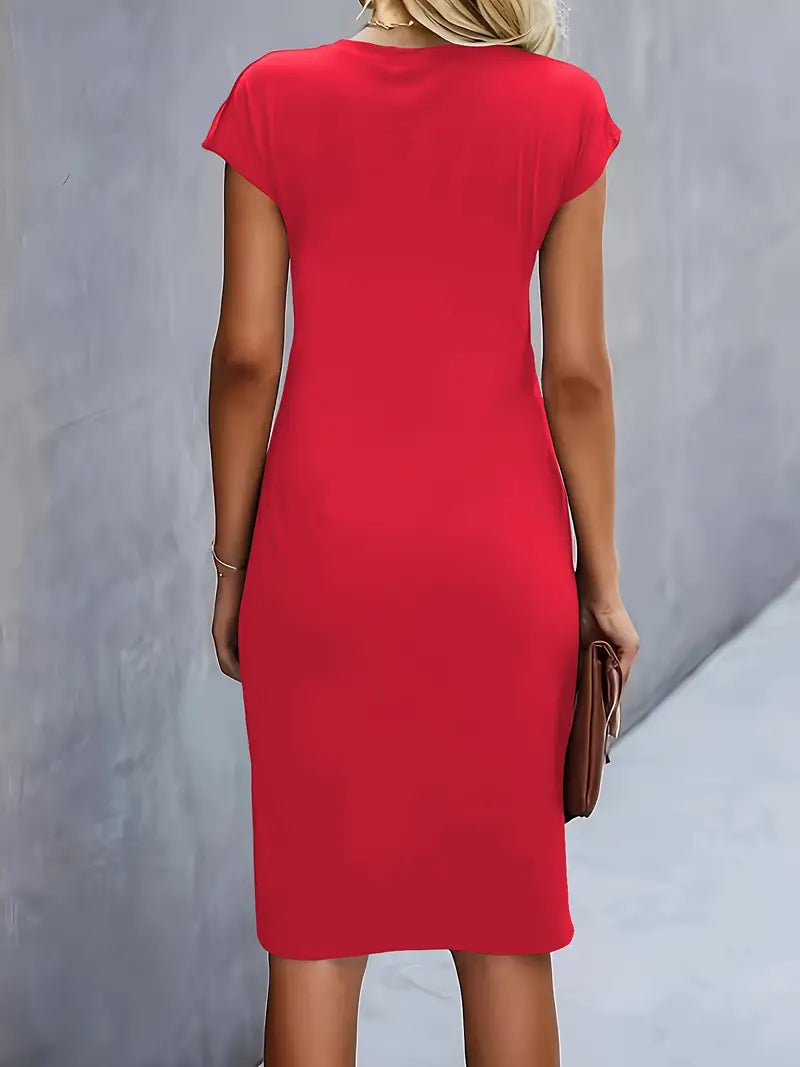 Sarah | Women's Midi Dress with Timeless Cut