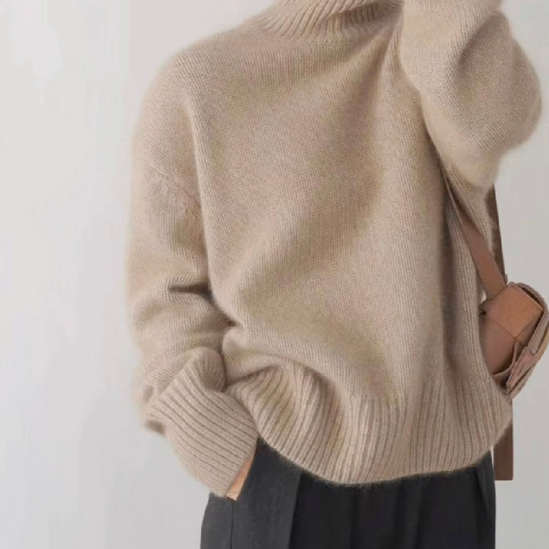 Women's Cashmere Turtleneck Knit Sweater