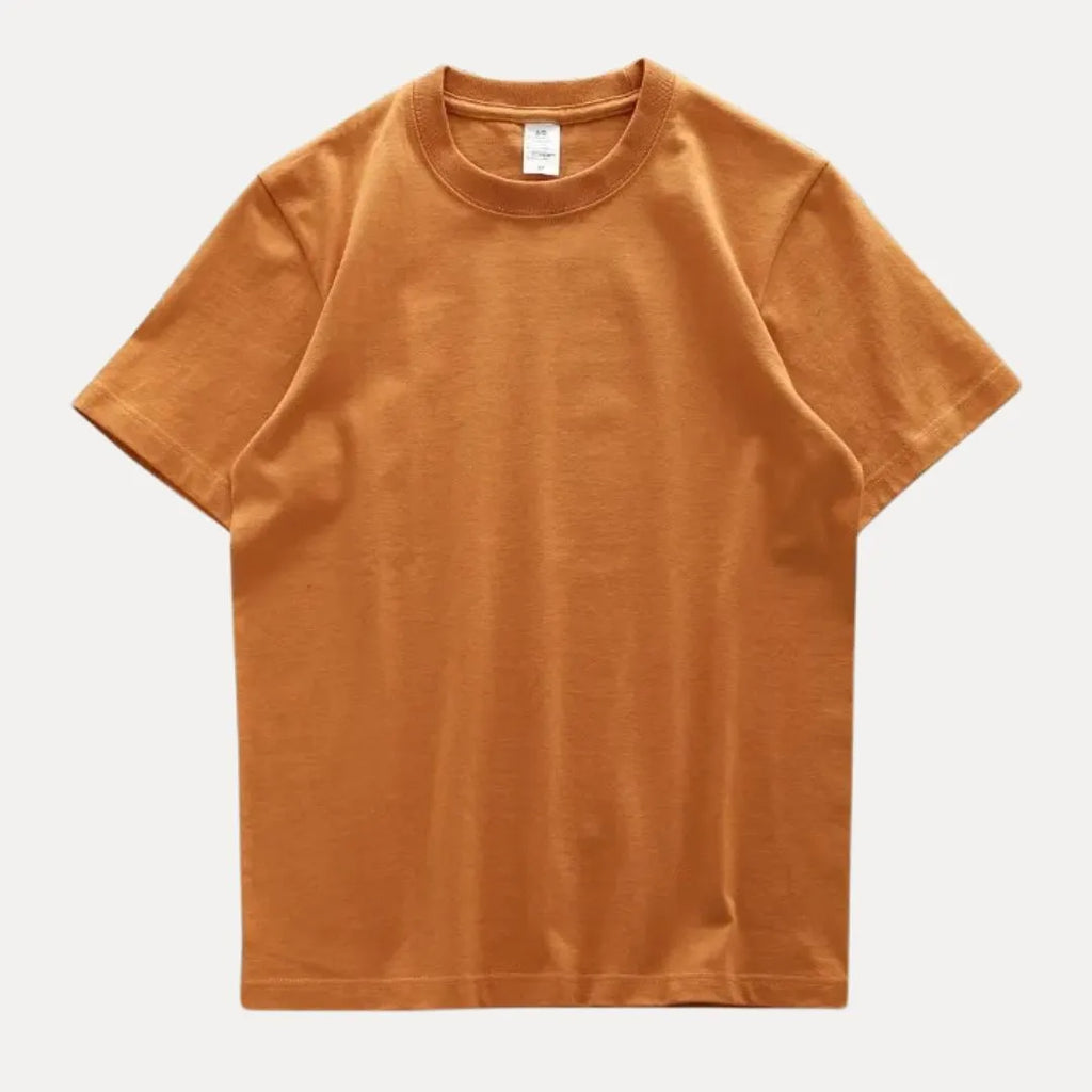 Classic Crewneck Tee for Everyday Comfort Brown