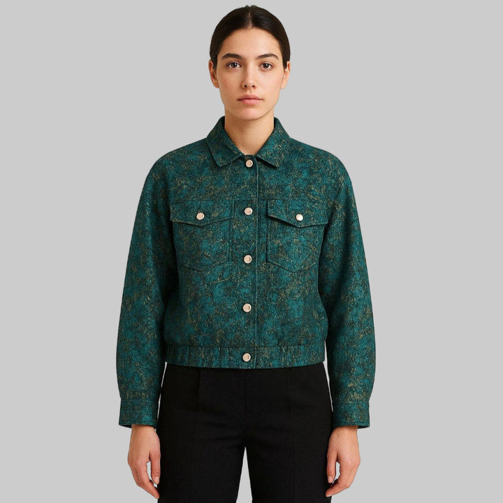 Emily Fashion Floral Jacket for Women Floral