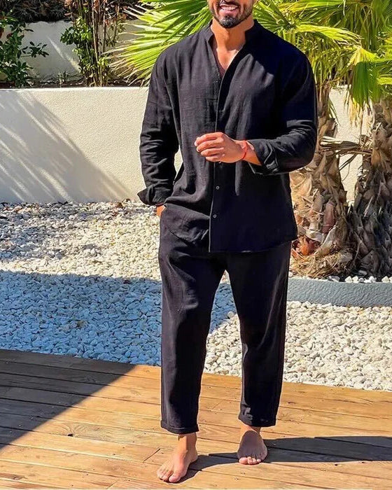 Herren Sommer Zweiteiler | Stilvolles Hemd und Hose