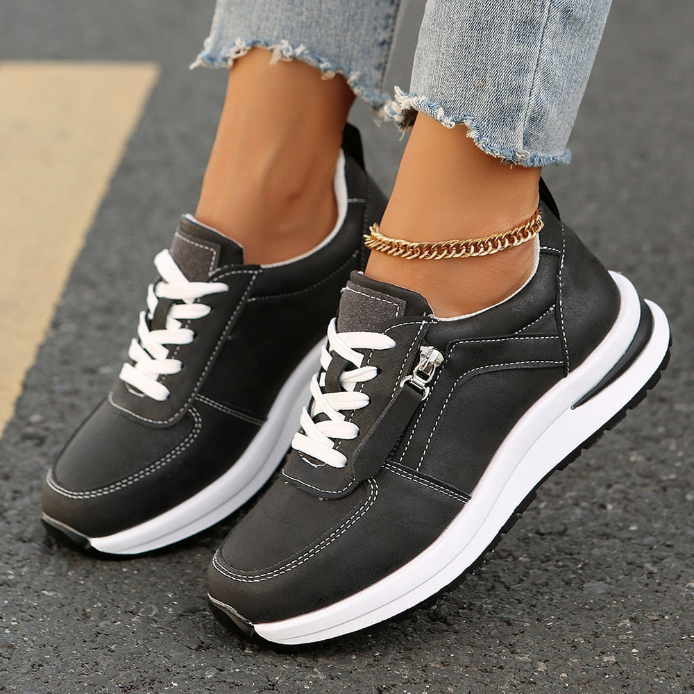 Erica | Women's Platform Zipper Sneakers for Comfort and Style-MODAUTLET