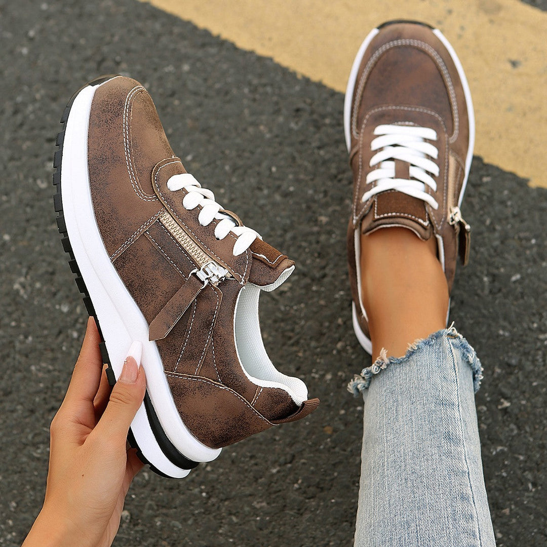 Erica | Women's Platform Zipper Sneakers for Comfort and Style-MODAUTLET