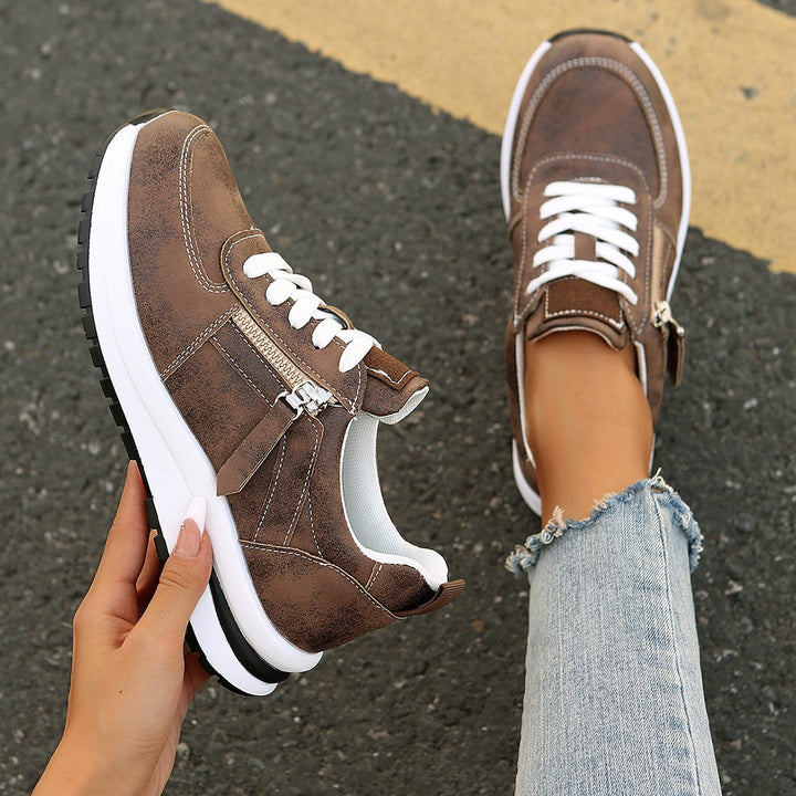 Erica | Women's Platform Zipper Sneakers for Comfort and Style-MODAUTLET