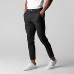 Stretch Tapered Fit Chinos for Ultimate Comfort Black