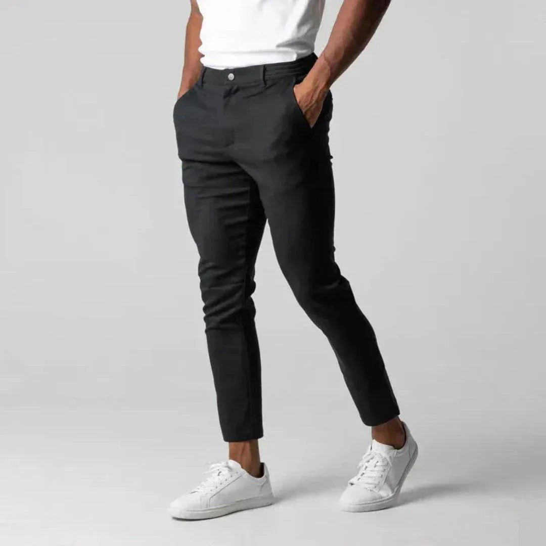 Stretch Tapered Fit Chinos for Ultimate Comfort Black