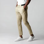 Stretch Tapered Fit Chinos for Ultimate Comfort Khaki