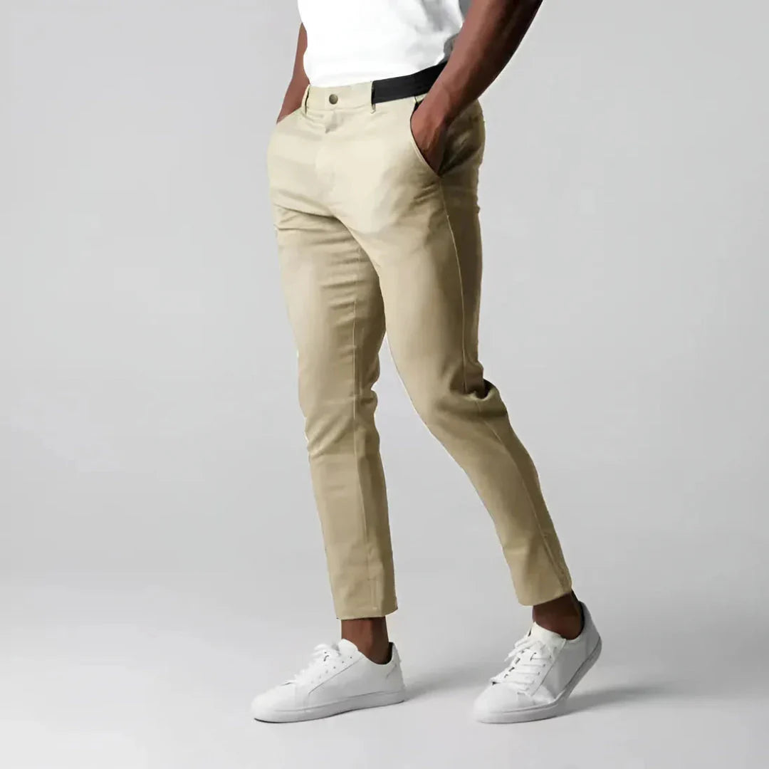 Stretch Tapered Fit Chinos for Ultimate Comfort Khaki