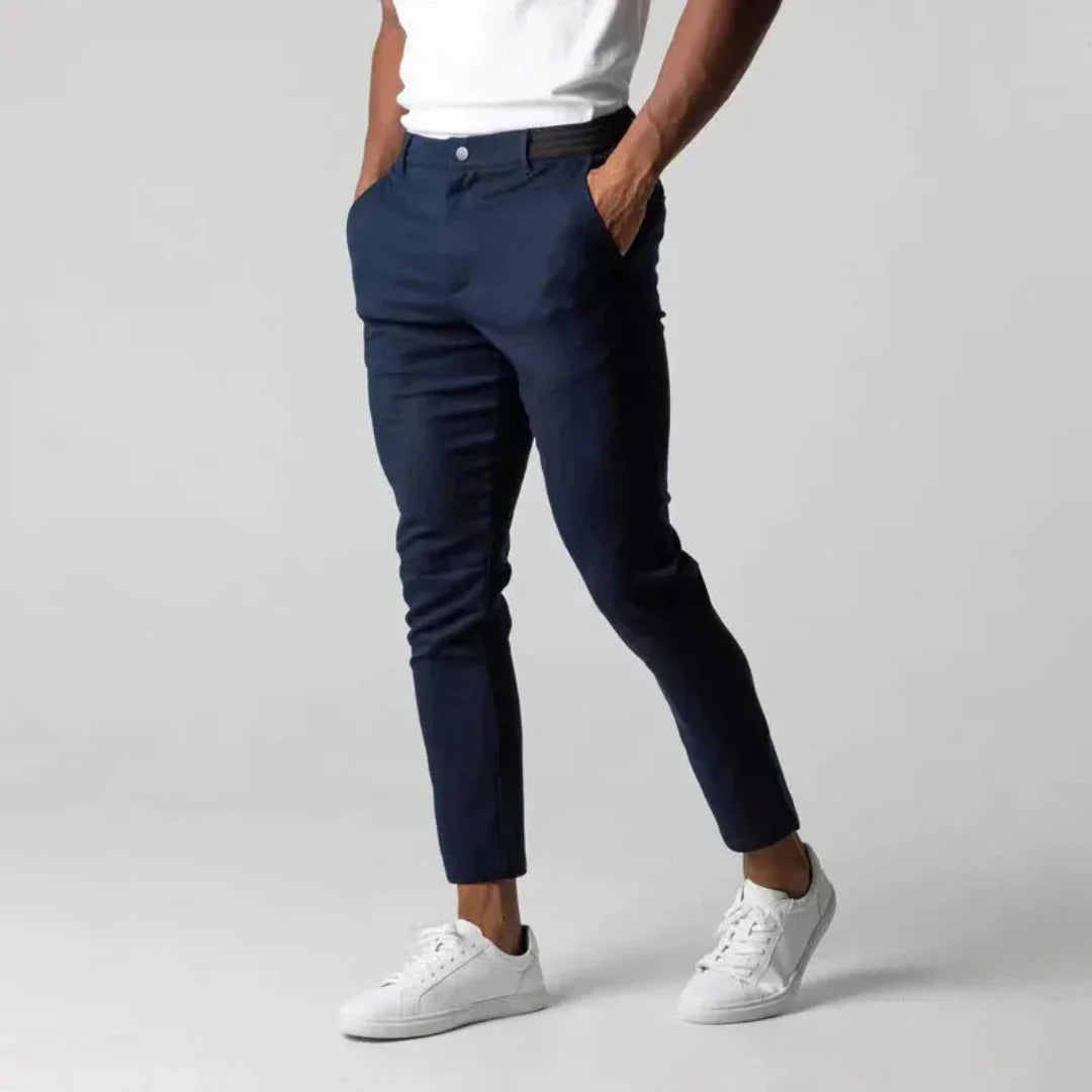 Stretch Tapered Fit Chinos for Ultimate Comfort Navy