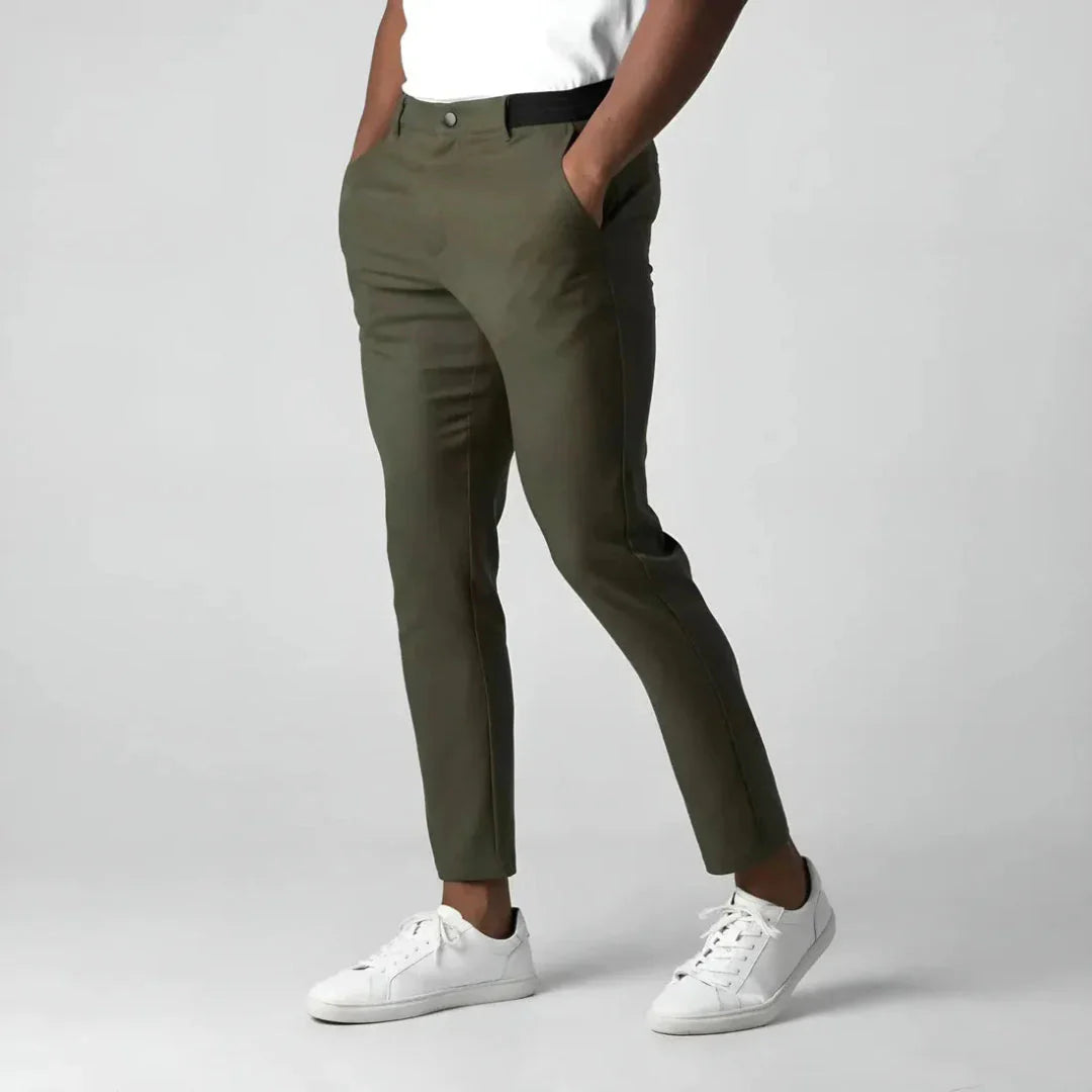 Stretch Tapered Fit Chinos for Ultimate Comfort-MODAUTLET