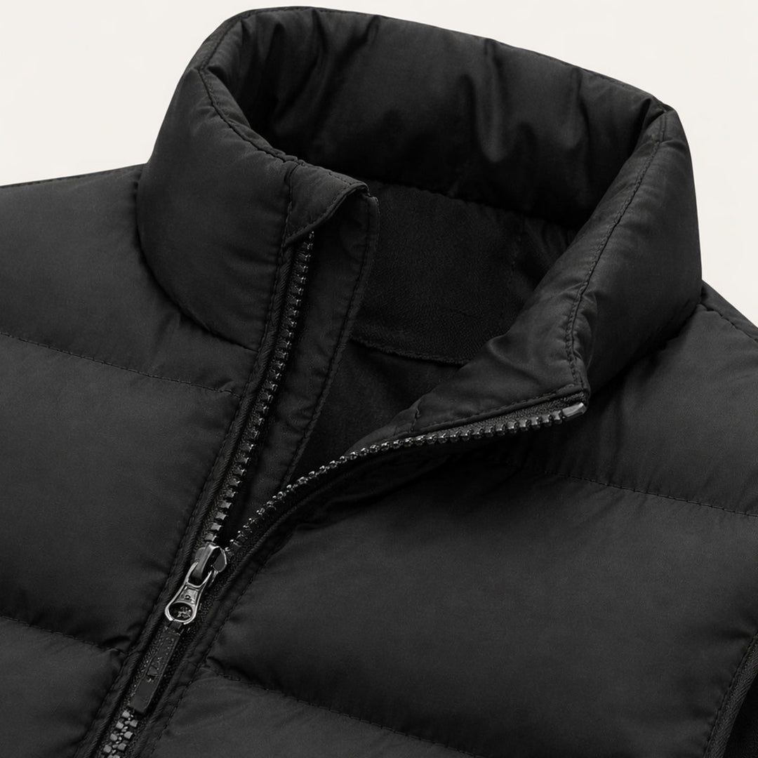 Colete masculino acolchoado, leve e quente, tipo puffer