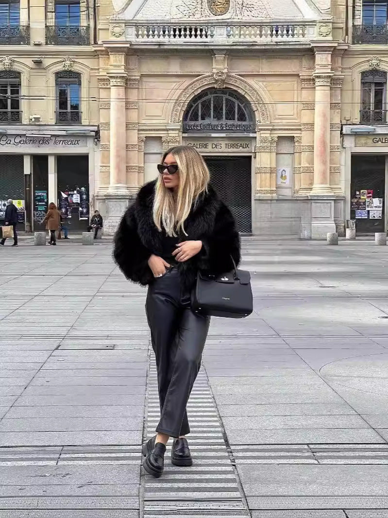 Faux Fur Coat - Stylish and Cozy Outerwear