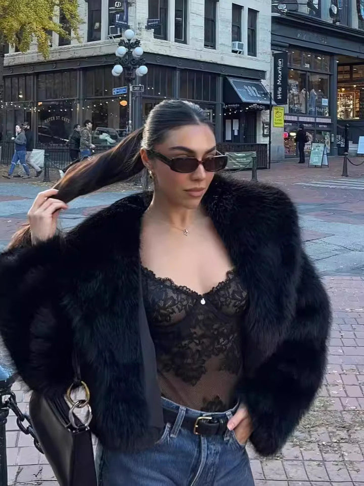 Faux Fur Coat - Stylish and Cozy Outerwear