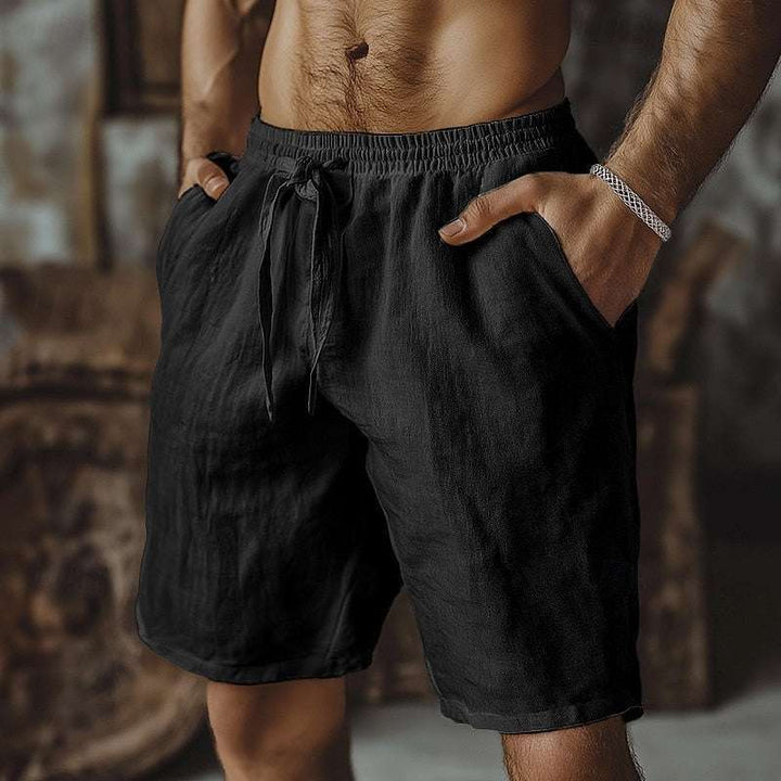 Featherlight Cotton Casual Shorts Men Breathable Comfort Black