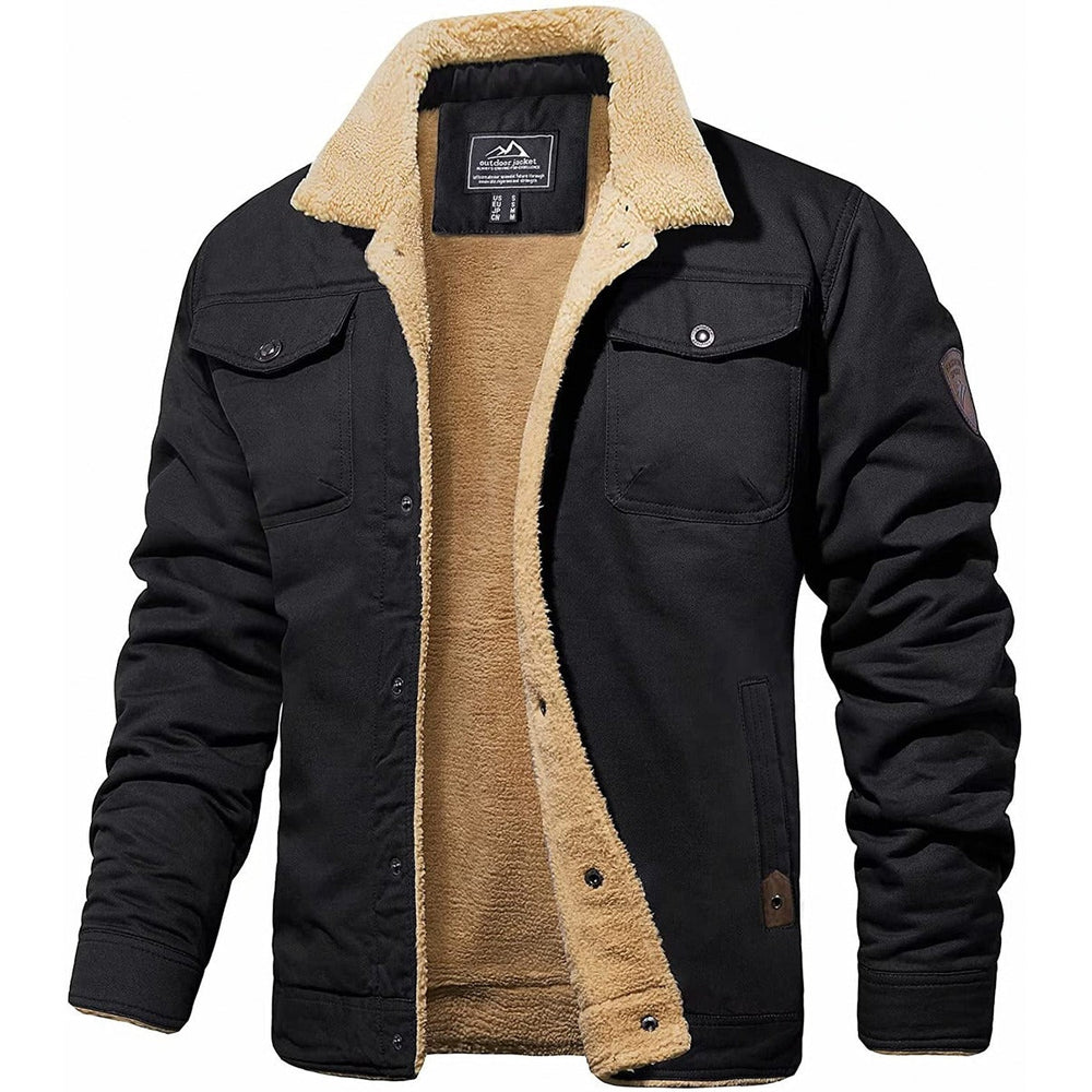 Fleece Bomber Jacket for Ultimate Comfort Black