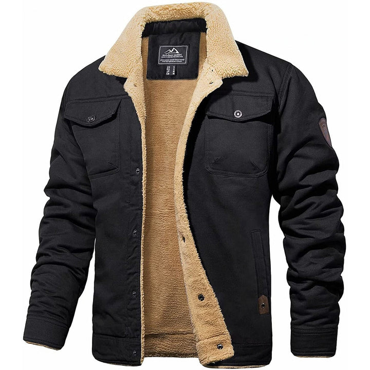 Fleece Bomber Jacket for Ultimate Comfort Black
