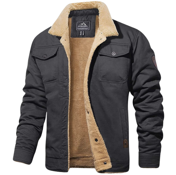 Fleece Bomber Jacket for Ultimate Comfort Dark Grey