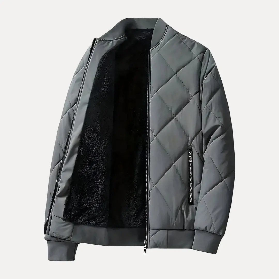 Fleece-Lined Cotton Padded Jacket