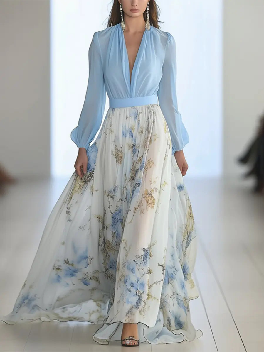 Women's Floral Maxi Dress – Effortless Elegance & Flattering Fit-MODAUTLET