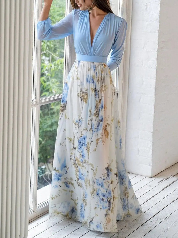 Women's Floral Maxi Dress – Effortless Elegance & Flattering Fit-MODAUTLET