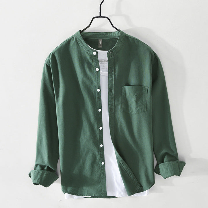 Cotton Shirt for Men and Women Long Sleeve Button Up-MODAUTLET