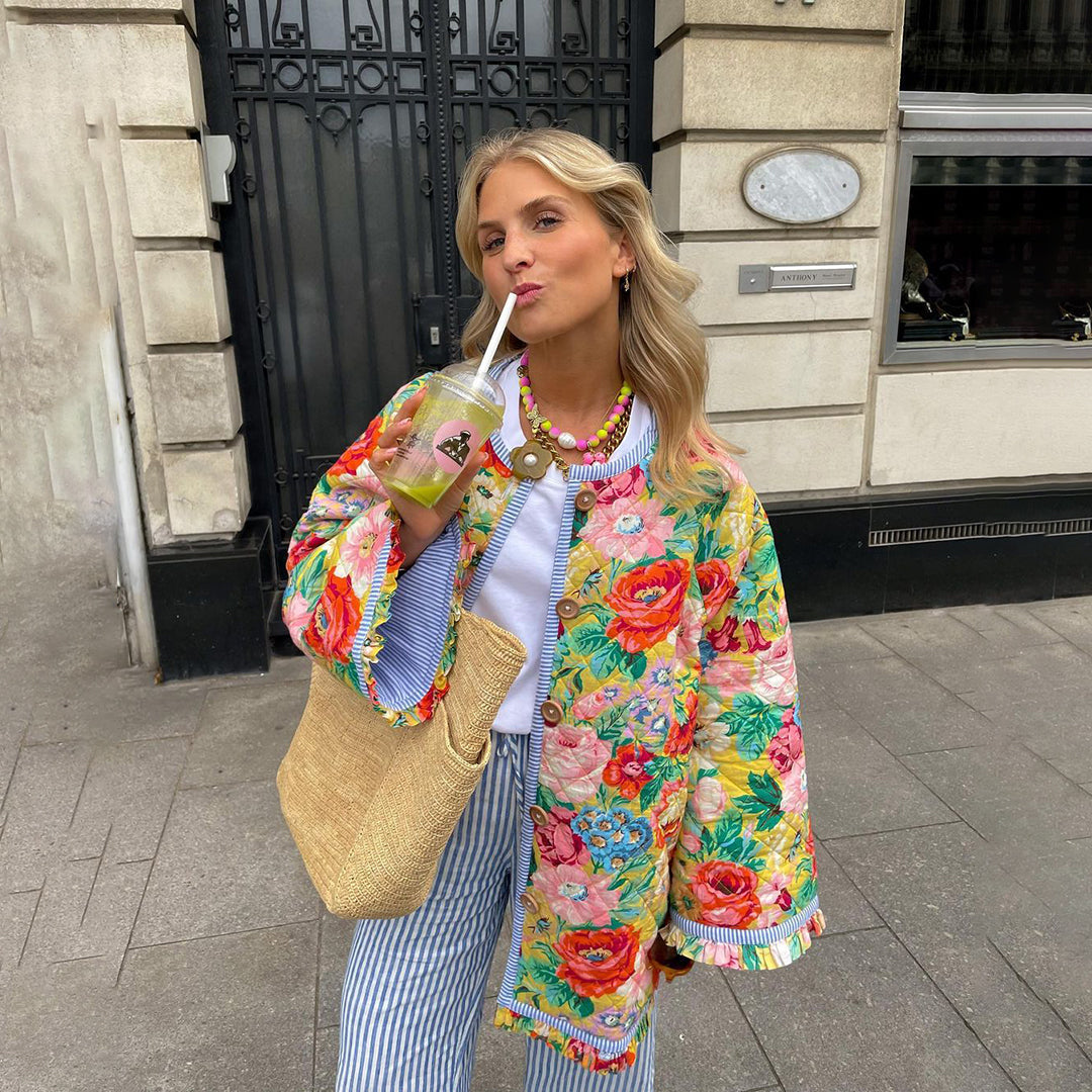 Flowery Jacket for Women Flowers