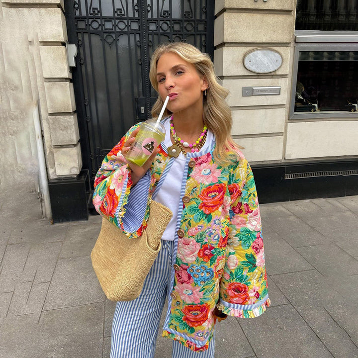 Flowery Jacket for Women Flowers