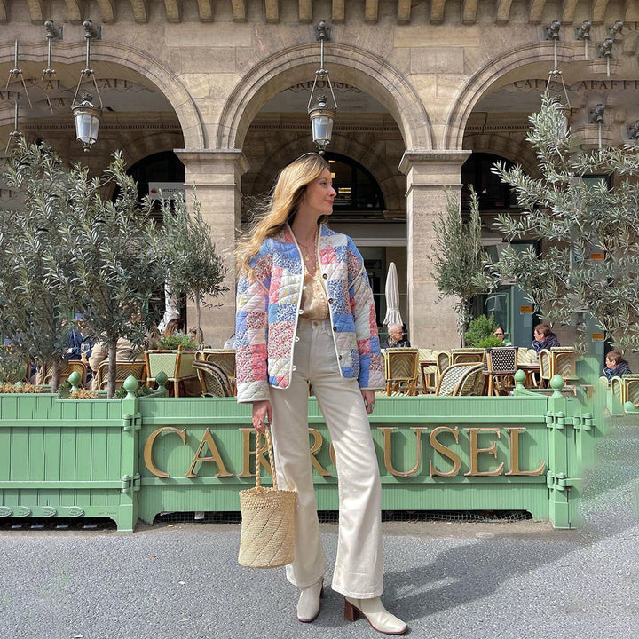 Flowery Jacket for Women Pastel