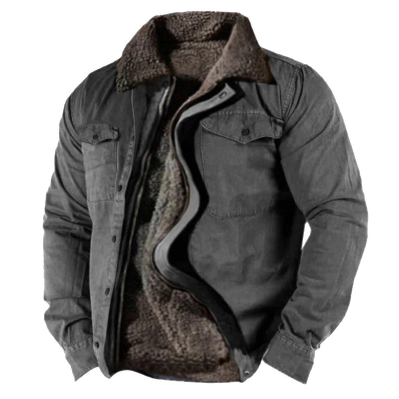 Men's Classic Winter Ski Jacket Gray