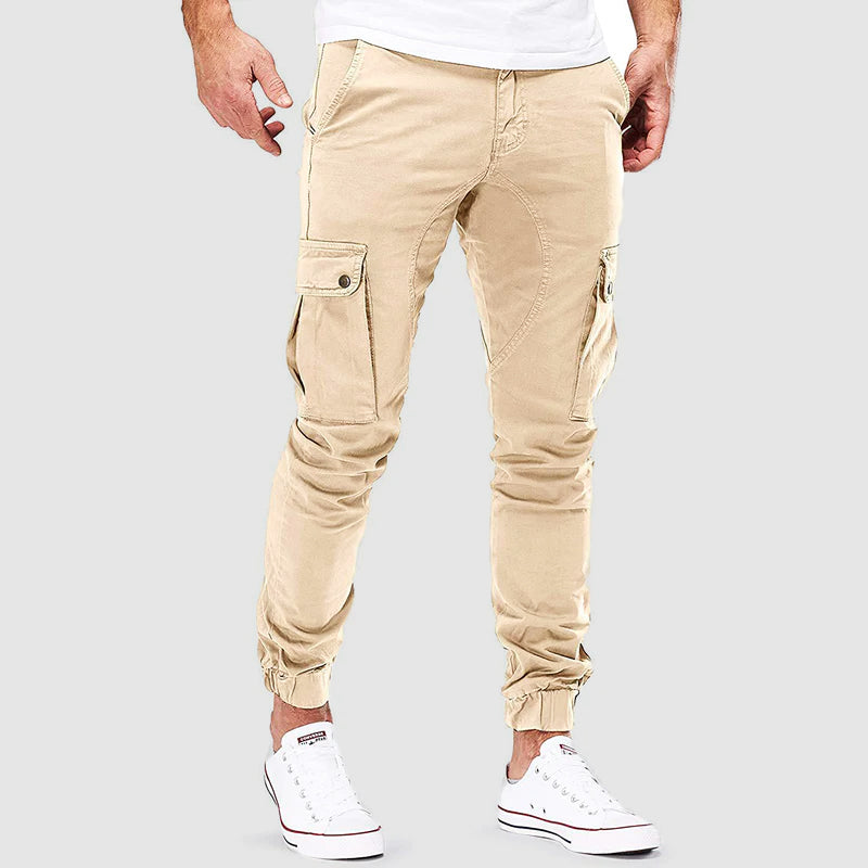 Men's Comfortable Cargo Pants Beige