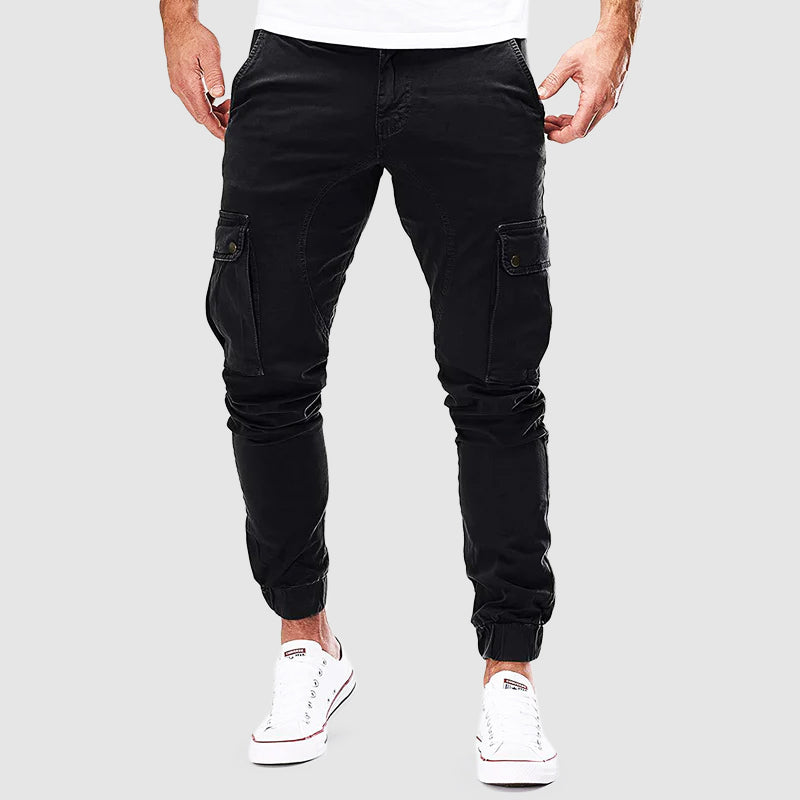 Men's Comfortable Cargo Pants Black