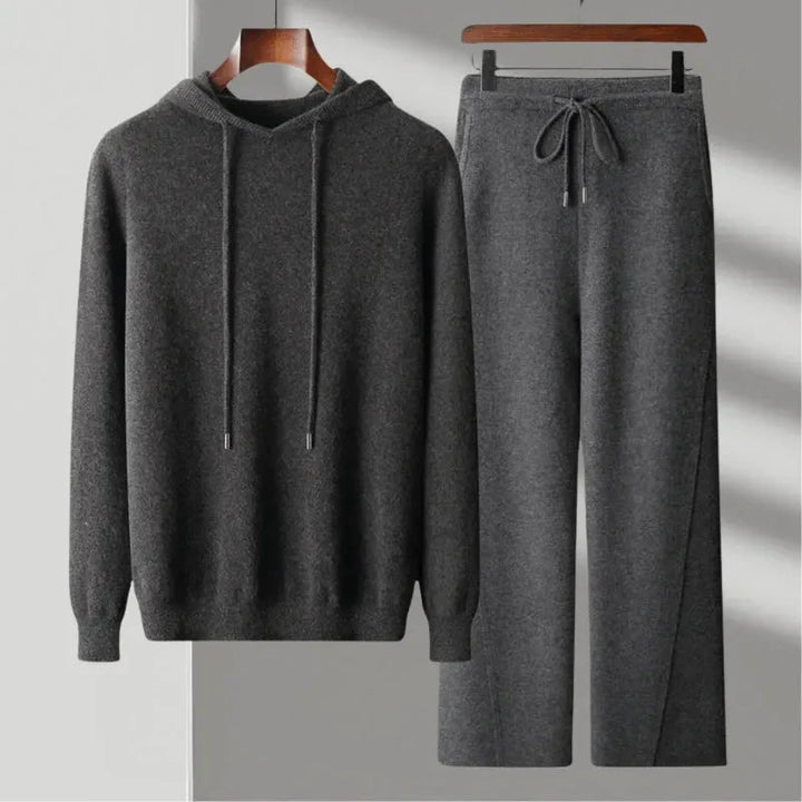 Merino Wool Hoodie & Jogger Set-MODAUTLET