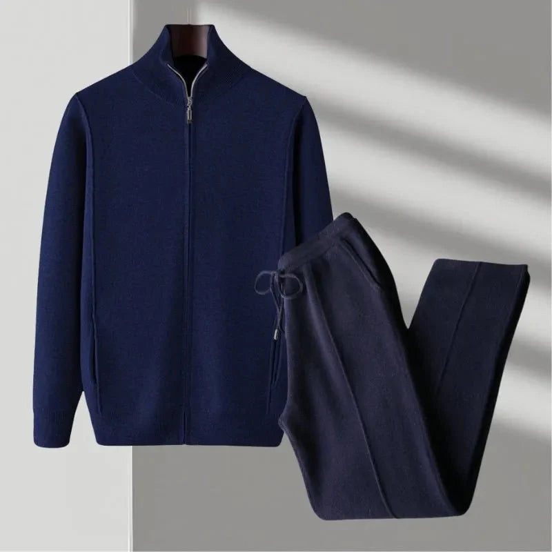 Merino Wool Set - Premium Quality Navy Blue