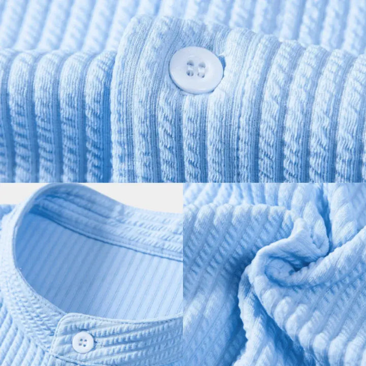 Sleek Ribbed Shirt for Effortless Style-MODAUTLET