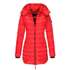 Longline Puffer Coat with Detachable Hood