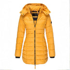 Longline Puffer Coat with Detachable Hood
