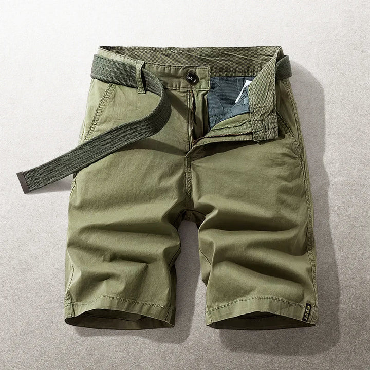 Garrett | Men's Classic Fit Cotton Belted Shorts-MODAUTLET