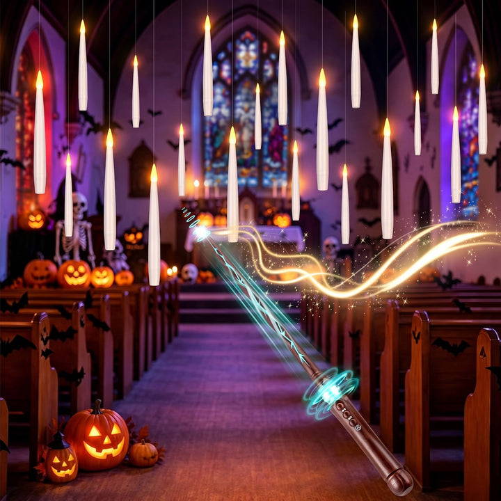 Halloween's 20 Floating Candles with Timer for Indoor Party Decor