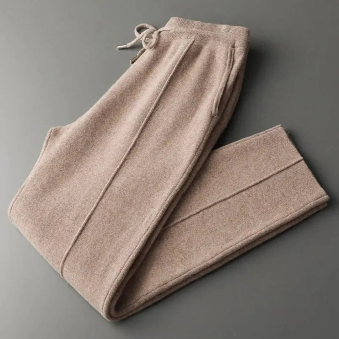 Men's 100% Merino Wool Casual Pants Tan