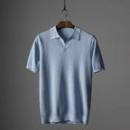 Classic Polo Shirt for Men Light Blue