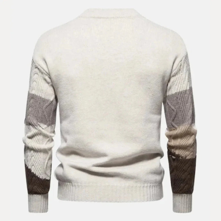 Gradient Cable-Knit Sweater for Stylish Comfort