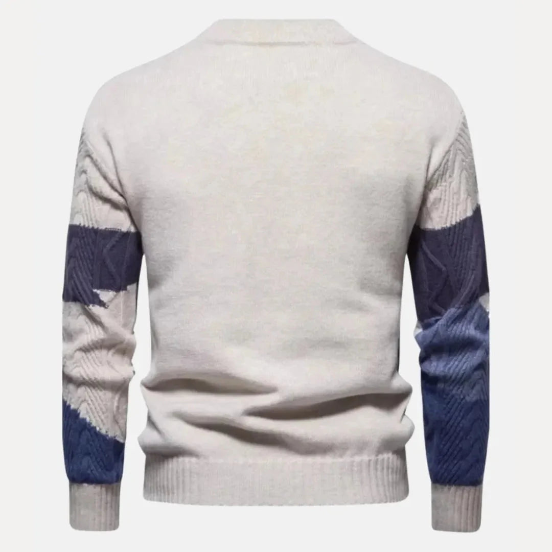 Gradient Cable-Knit Sweater for Stylish Comfort