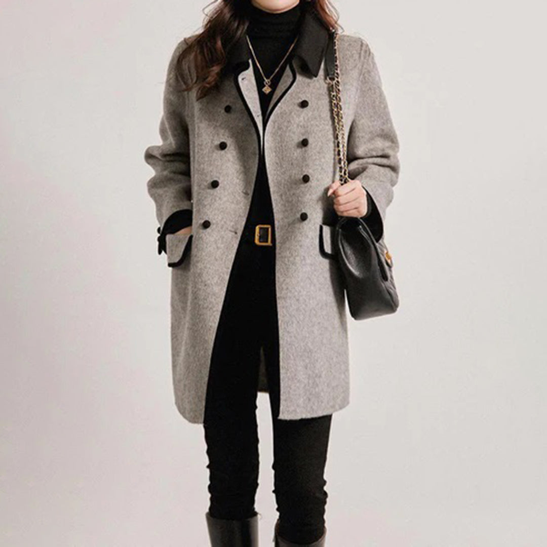 Chic Women's Fall Jacket - Elegant Style Gray