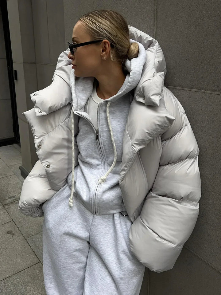 Green Bomber Jacket for Stylish Comfort Grey
