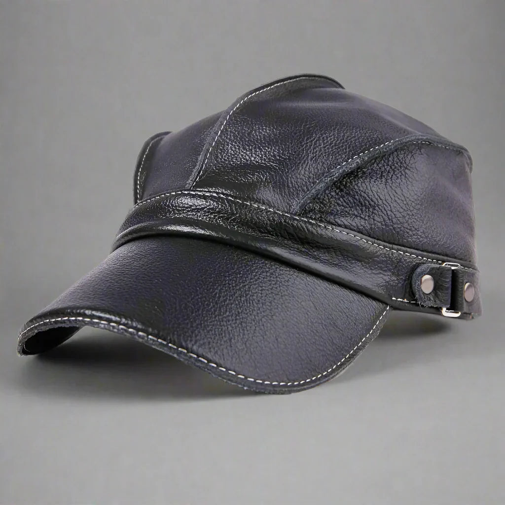 Genuine Leather Feedora Hat For Stylish Everyday Versatility-MODAUTLET
